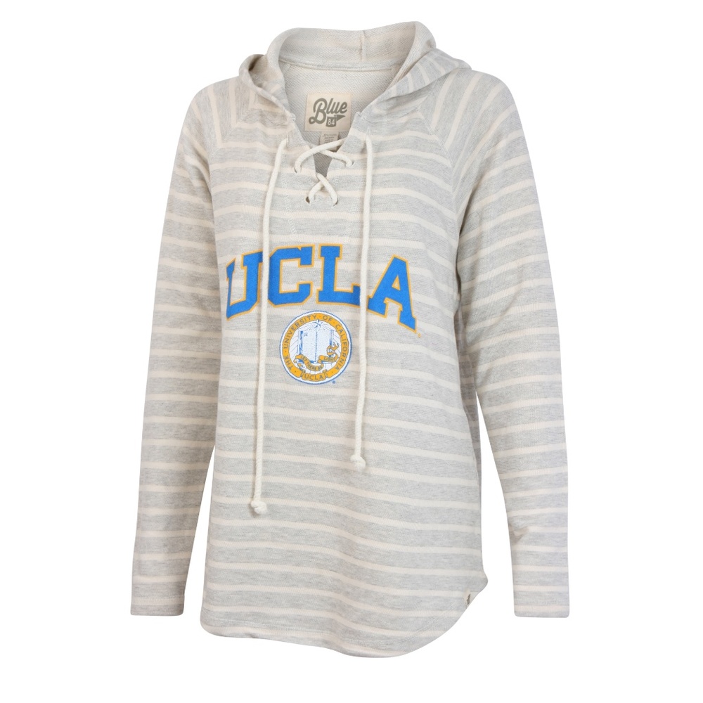 UCLA Womens Lace Up Sweater Hoodie